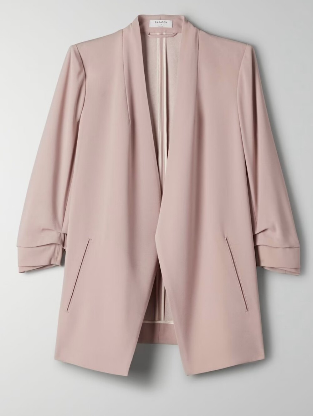 Aritzia Babaton Fawn Pink Power Hip Blazer Size 10